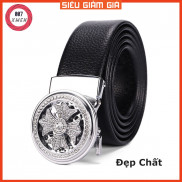 [HÀNG HIỆU] Thắt Lưng Da Nam Khóa Tự Động Cao Cấp Dây Nịt Nam Da Bò 100% Mặt Xoay Chính Hãng - Tặng Móc Khóa TL-07